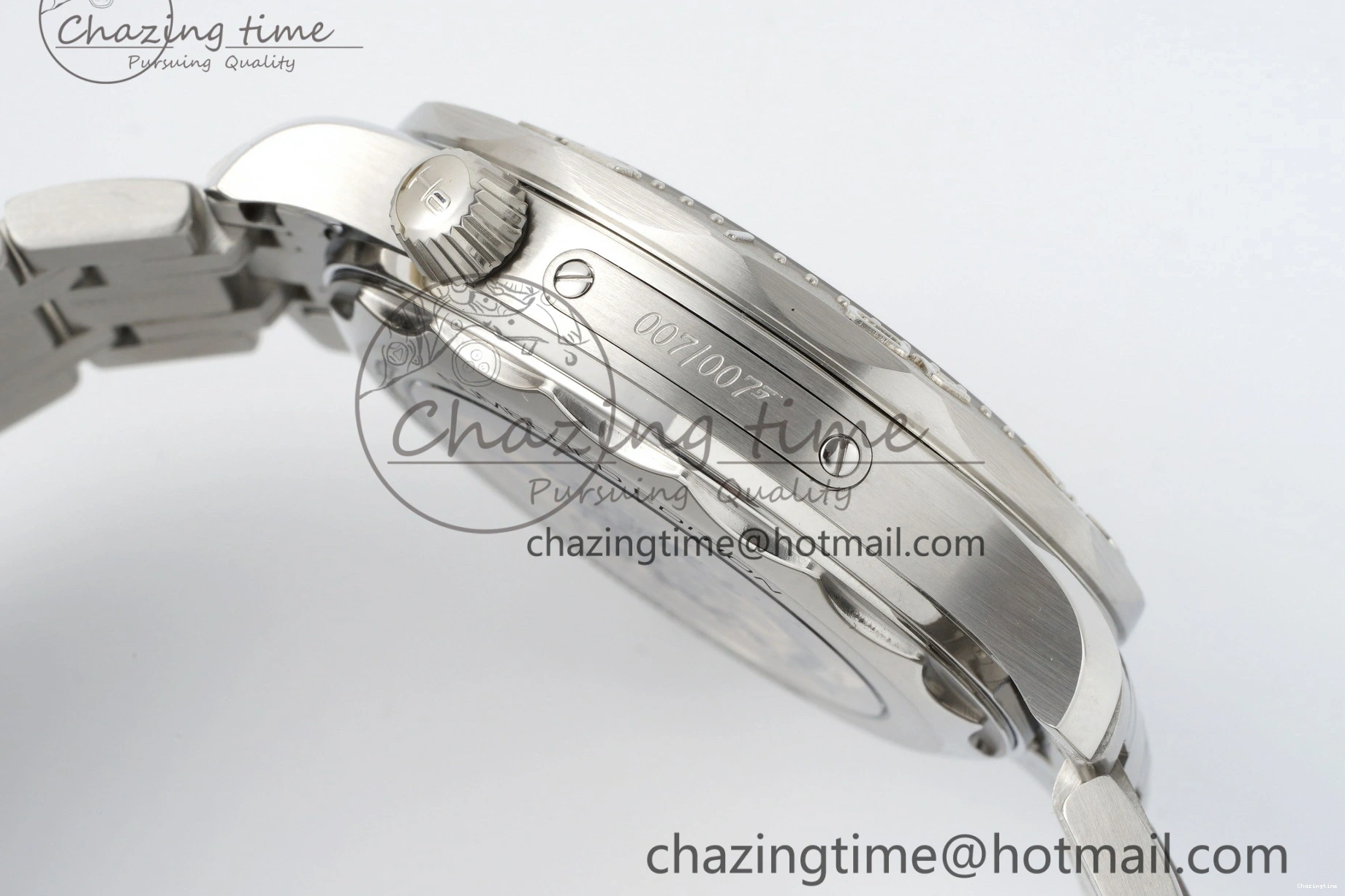 0521 Unisex Seamaster 300M 007 Platinum VSF 1:1 Best Edition Gray Dial on SS Bracelet A 7826